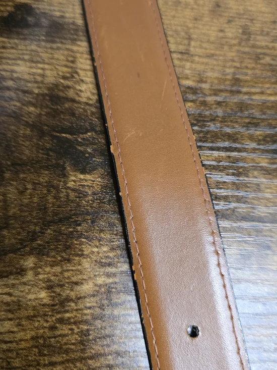 Dior Black Leather Men's Belt with Gold Buckle - Picture 7 of 16